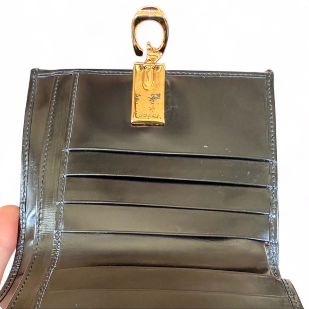 Gucci Horsebit Black Bi-fold Wallet - Picture 10 of 14